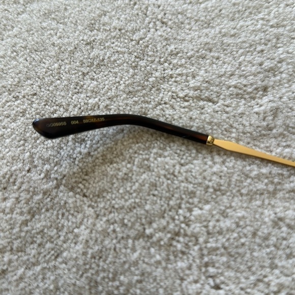 Gucci 59mm Round Sunglasses in Gold/Brown Gradient - Picture 8 of 11